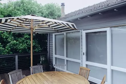 backyard BBQ Umbrella Shade